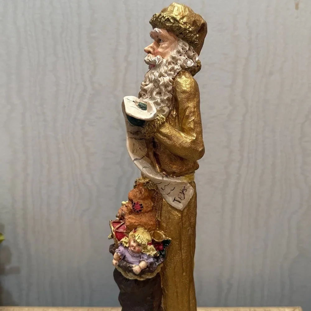 Resin Pencil Santa Father Christmas Toy Sack Teddy Bear Doll List Scroll